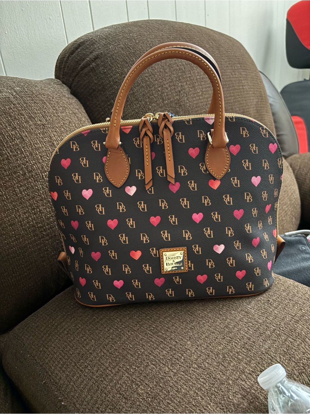 Dooney and Bourne greets hearts satchel